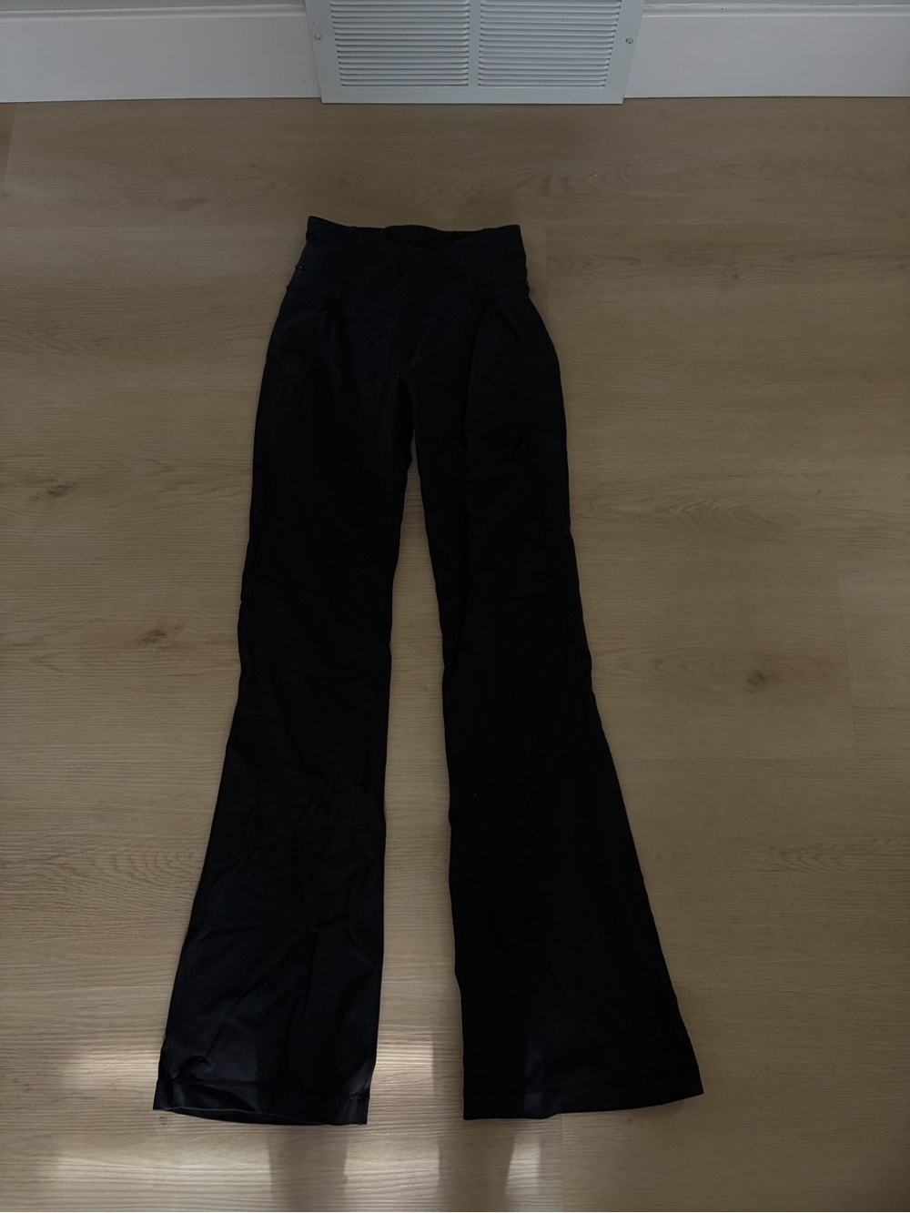 lululemon athletica Black flared yoga pants